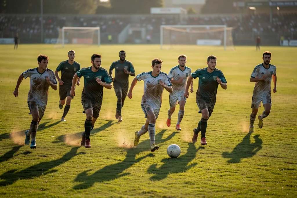 Football analytics illustration: defending the transition