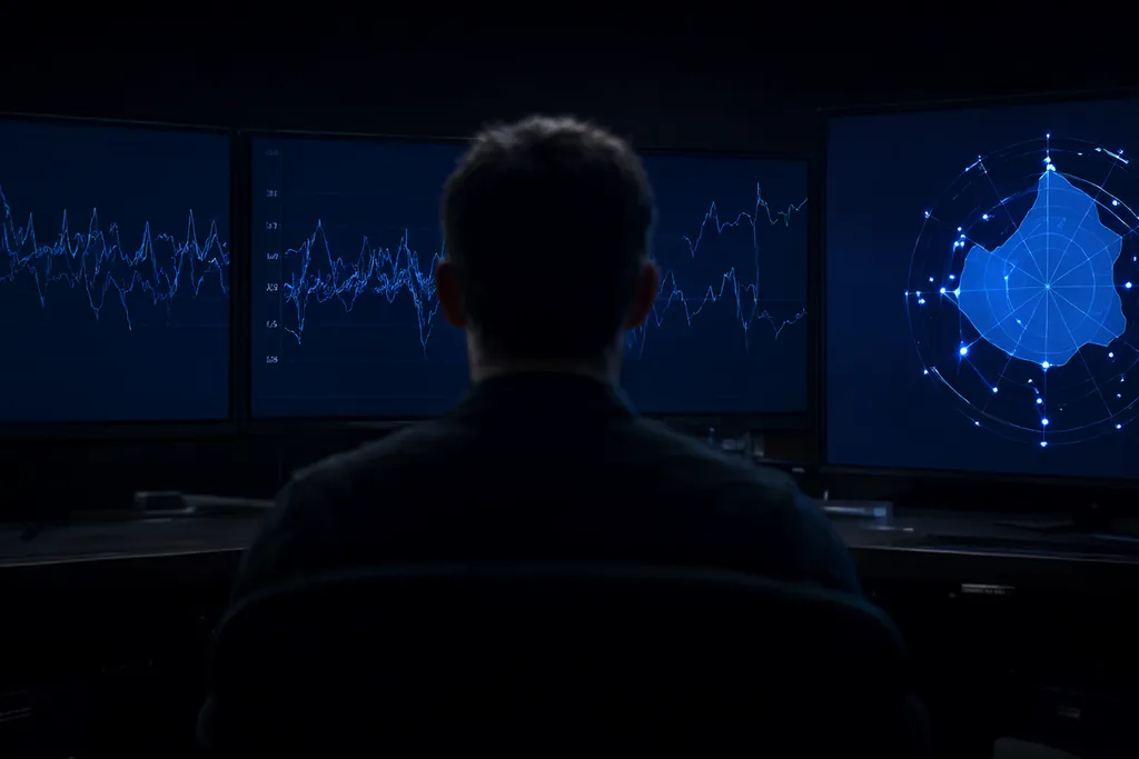 A dashboard of pressing and radar charts in a video room
