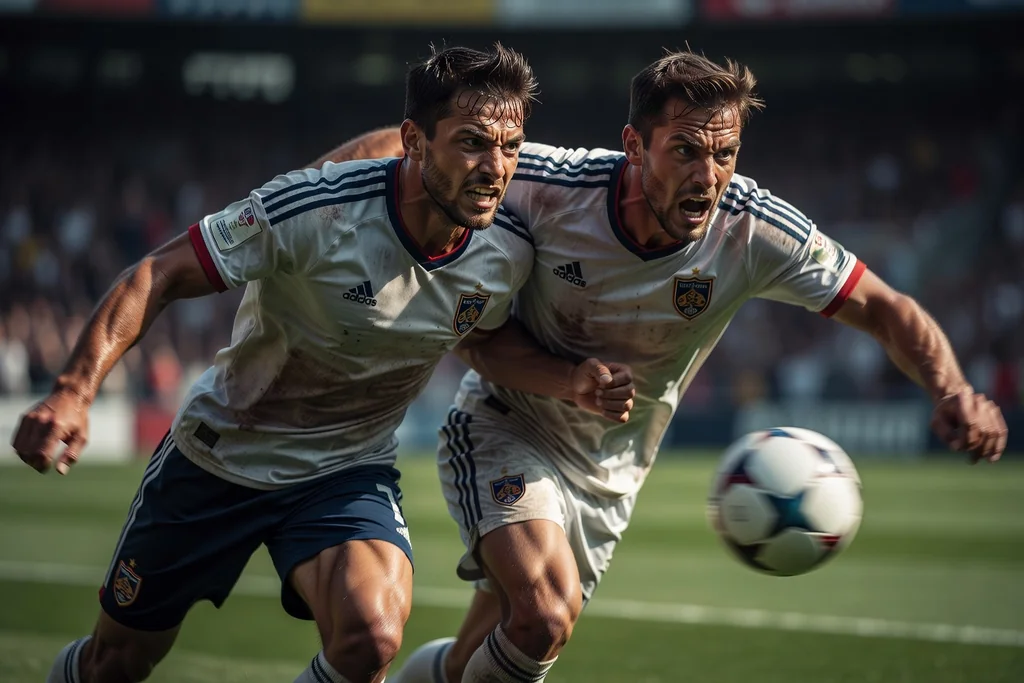 Football analytics illustration: pressing intensity measured